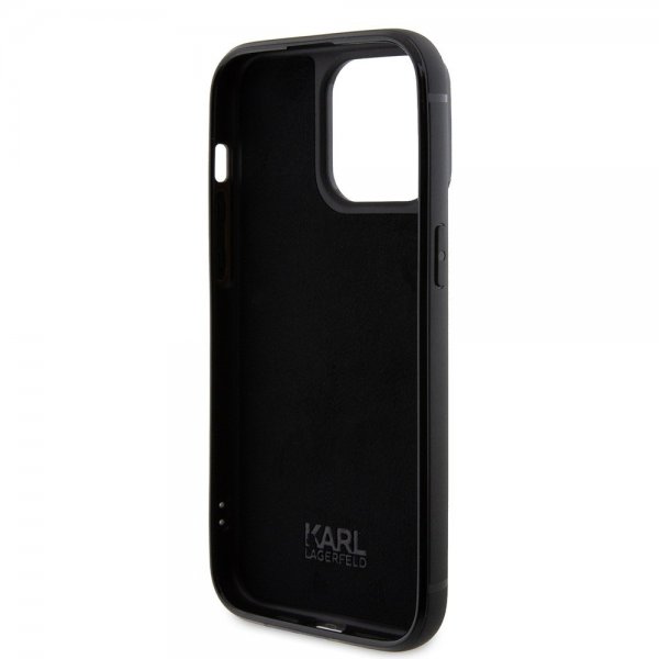 Karl Lagerfeld iPhone 15 Pro Max Deksel Rhinestone Sølv