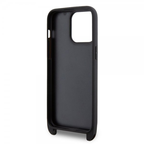 Karl Lagerfeld iPhone 15 Pro Max Deksel Saffiano Karl & Choupette Crossbody Svart