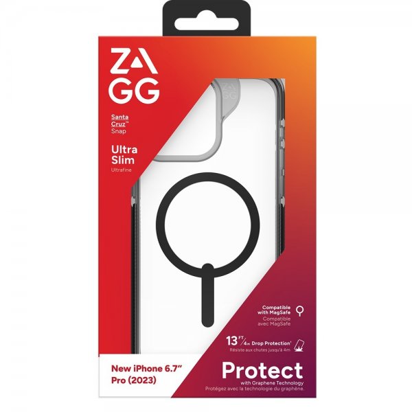 Zagg iPhone 15 Pro Max Deksel Santa Cruz Snap Svart