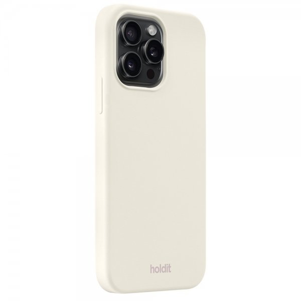 holdit iPhone 15 Pro Max Deksel Silikon Soft Linen