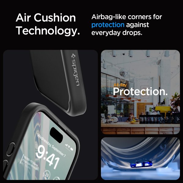 Spigen iPhone 15 Pro Max Deksel Ultra Hybrid Frost Black