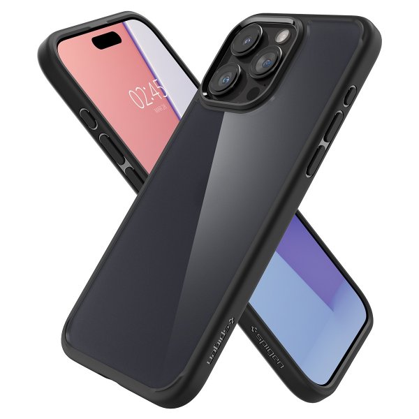 Spigen iPhone 15 Pro Max Deksel Ultra Hybrid Frost Black