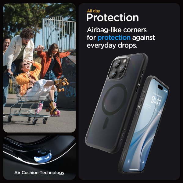 Spigen iPhone 15 Pro Max Deksel Ultra Hybrid MagFit Frost Black