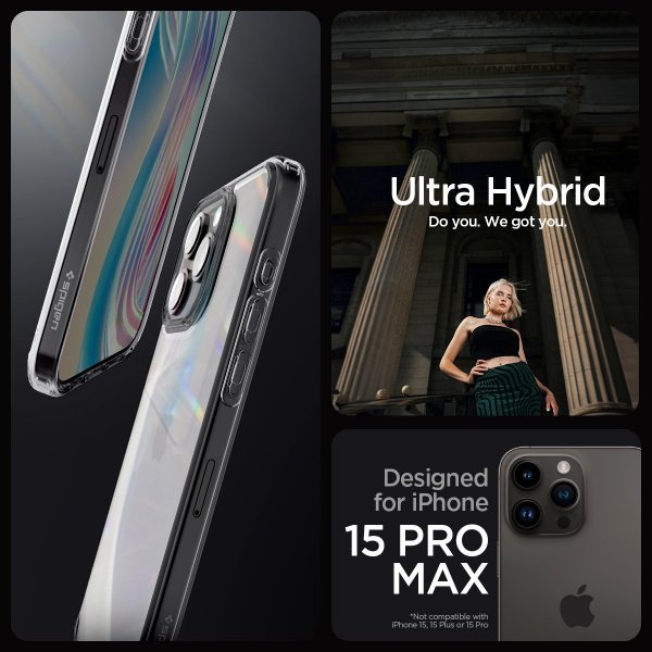 Spigen iPhone 15 Pro Max Deksel Ultra Hybrid Space Crystal