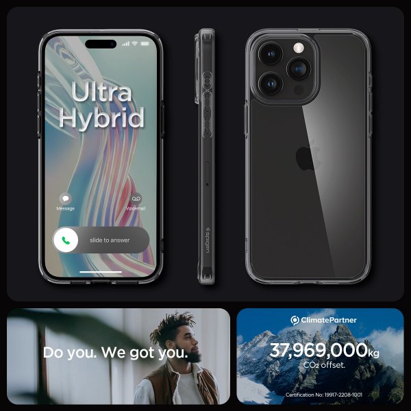 Spigen iPhone 15 Pro Max Deksel Ultra Hybrid Space Crystal