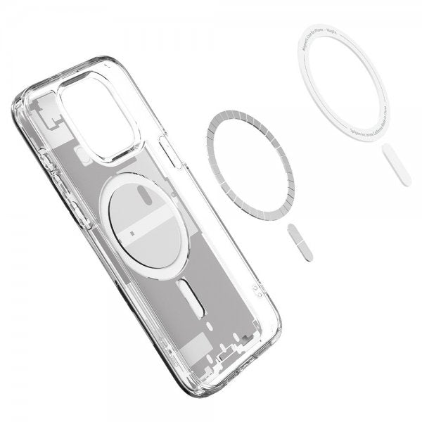 Spigen iPhone 15 Pro Max Deksel Ultra Hybrid Zero One MagFit Hvit