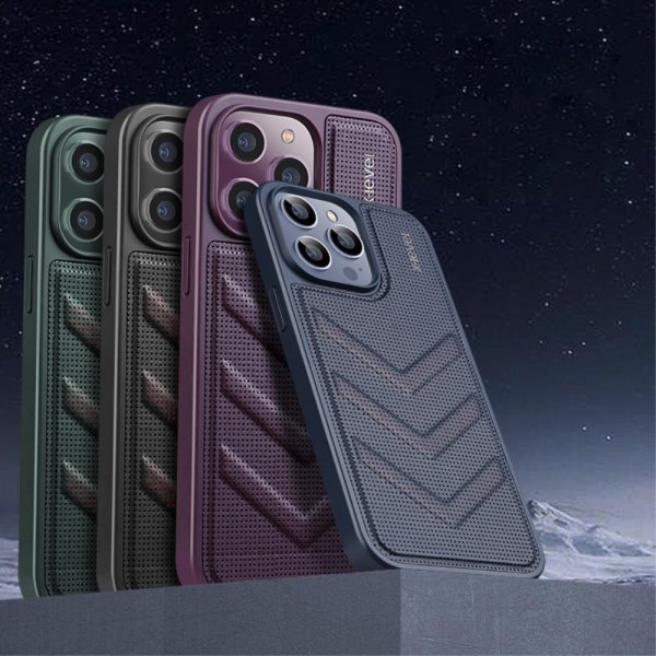 X-Level iPhone 15 Pro Max Deksel V-shape Blå