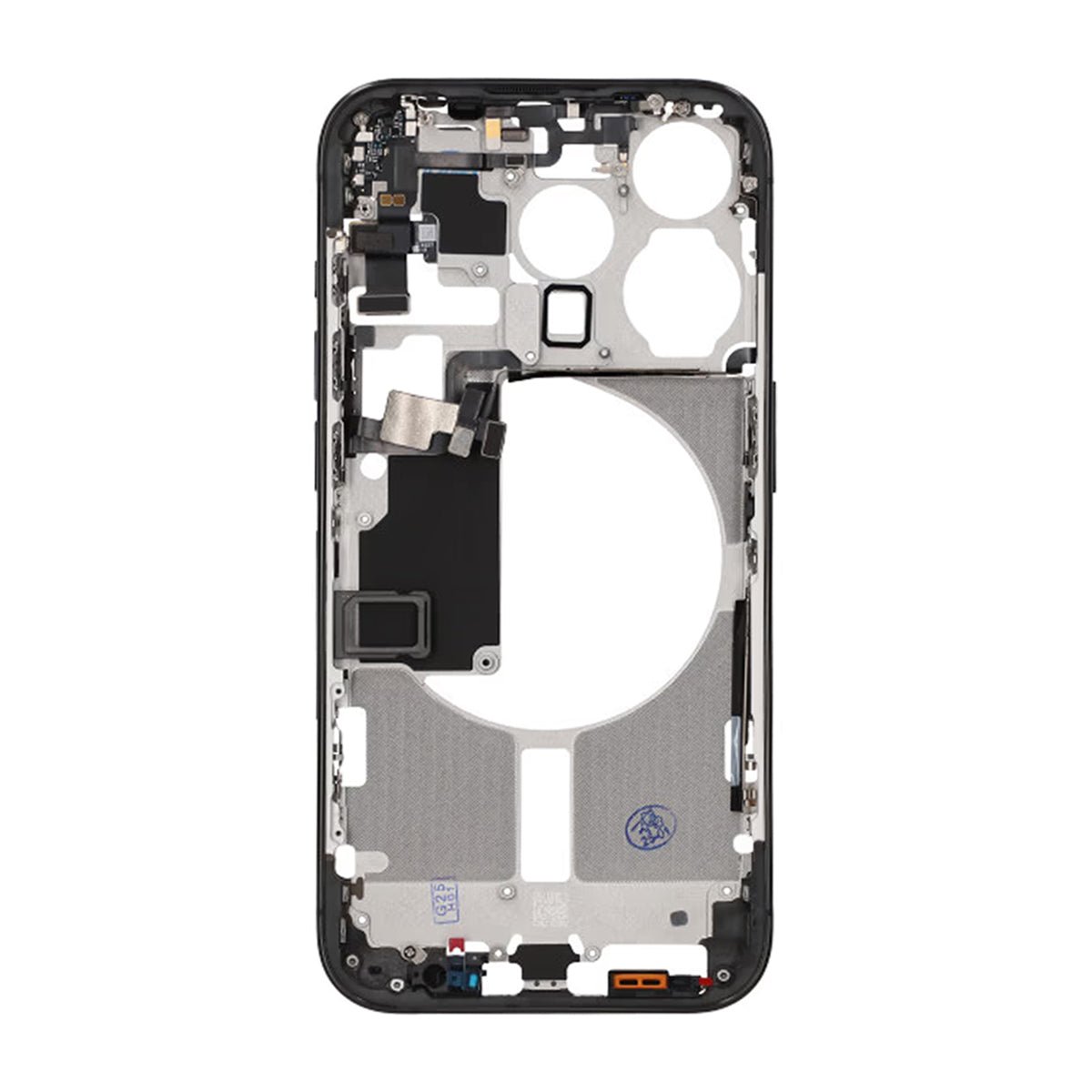 iPhone 15 Pro mellomramme med smådeler OEM – titansvart