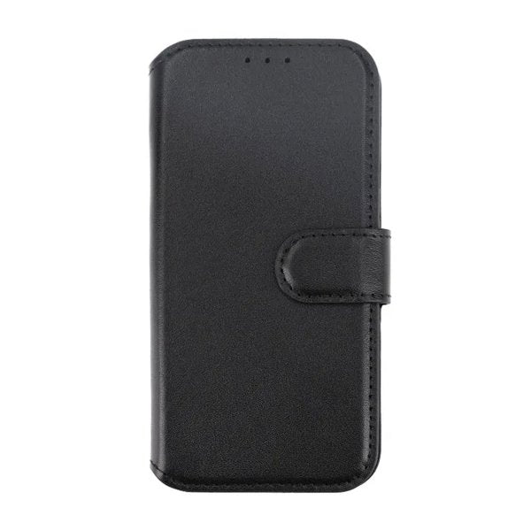 Rvelon iPhone 15 Pro Etui Ekte Skinn Svart