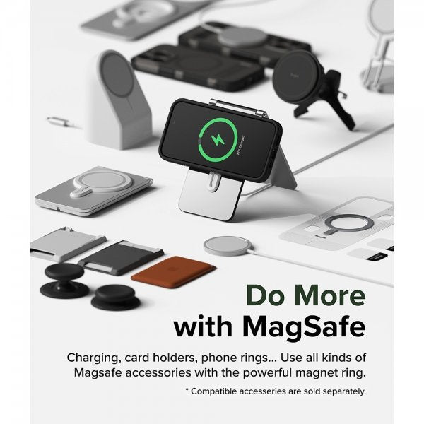 Ringke iPhone 15 Pro Deksel Alles MagSafe Gun Metal