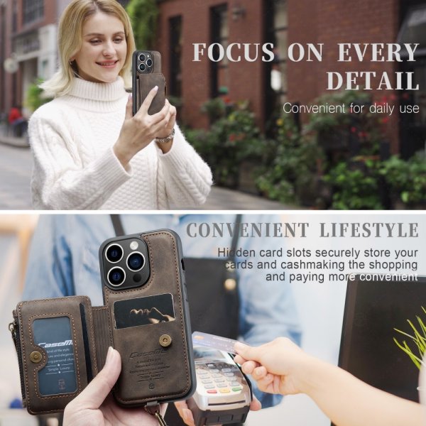 CaseMe iPhone 15 Pro Deksel C20 Series Kaffe