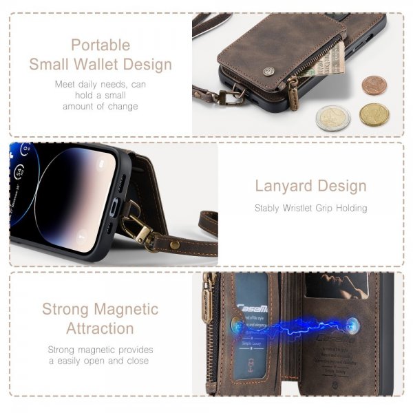 CaseMe iPhone 15 Pro Deksel C20 Series Kaffe