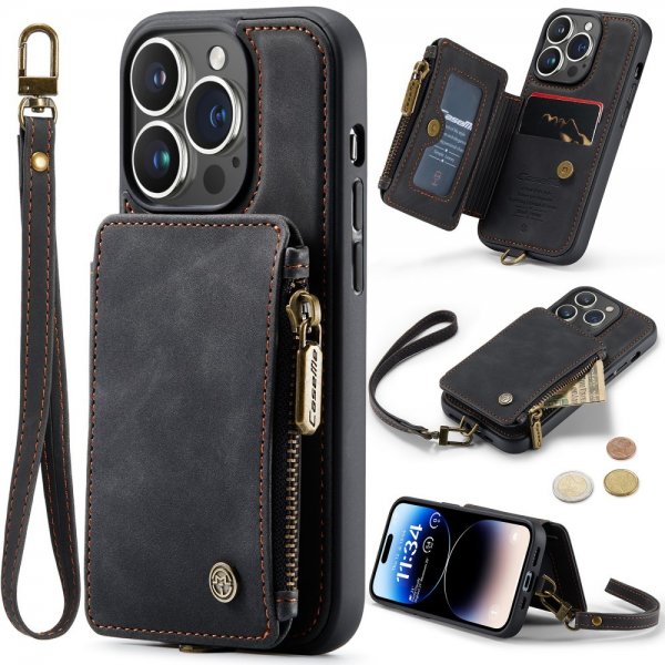 CaseMe iPhone 15 Pro Deksel C20 Series Svart