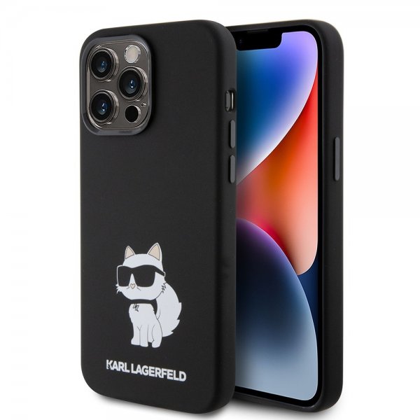 Karl Lagerfeld iPhone 15 Pro Deksel Choupette NFT Svart