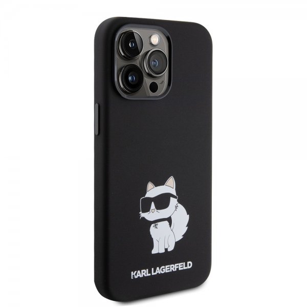 Karl Lagerfeld iPhone 15 Pro Deksel Choupette NFT Svart