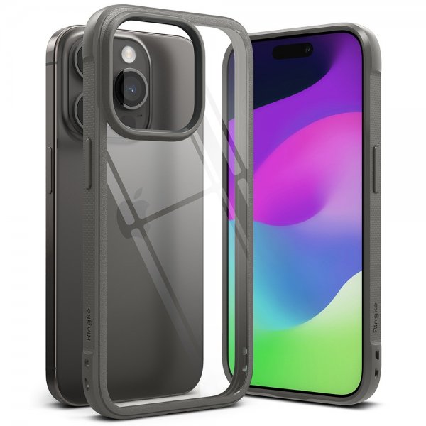 Ringke iPhone 15 Pro Deksel Fusion Bold Grå