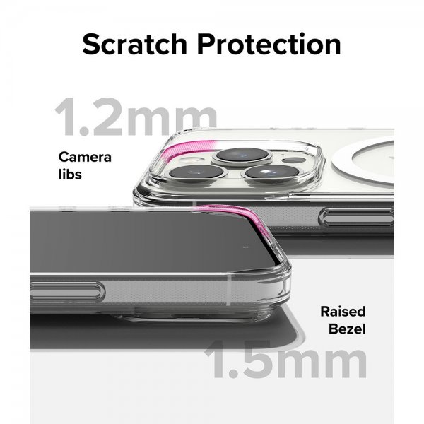 Ringke iPhone 15 Pro Deksel Fusion Magnetic Clear