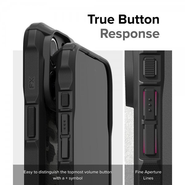 Ringke iPhone 15 Pro Deksel Fusion X Design Camo Black