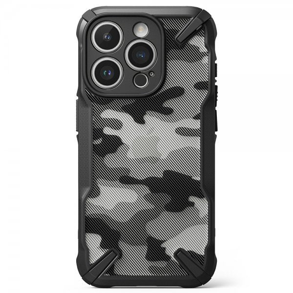 Ringke iPhone 15 Pro Deksel Fusion X Design Camo Black