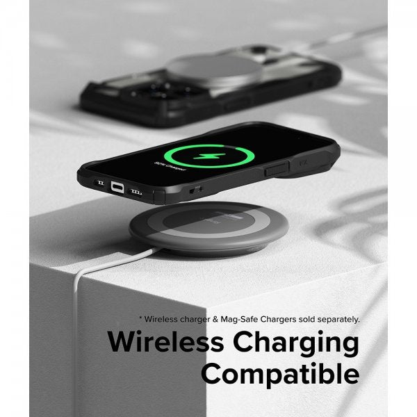 Ringke iPhone 15 Pro Deksel Fusion X Magnetic Matte Black