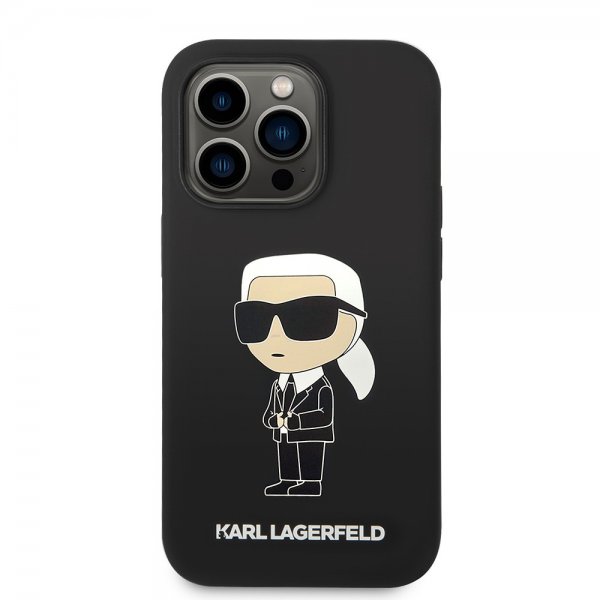 Karl Lagerfeld iPhone 15 Pro Deksel Ikonik NFT Svart