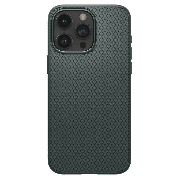 Spigen iPhone 15 Pro Deksel Liquid Air Abyss Green