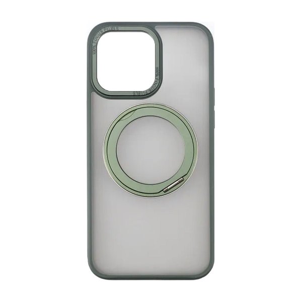 Rvelon iPhone 15 Pro Deksel Roterbart Stativ Grønn