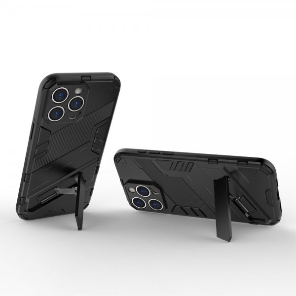 iPhone 15 Pro Deksel med Stativ Svart