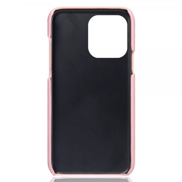 iPhone 15 Pro Deksel med To Kortlommer Rosegull