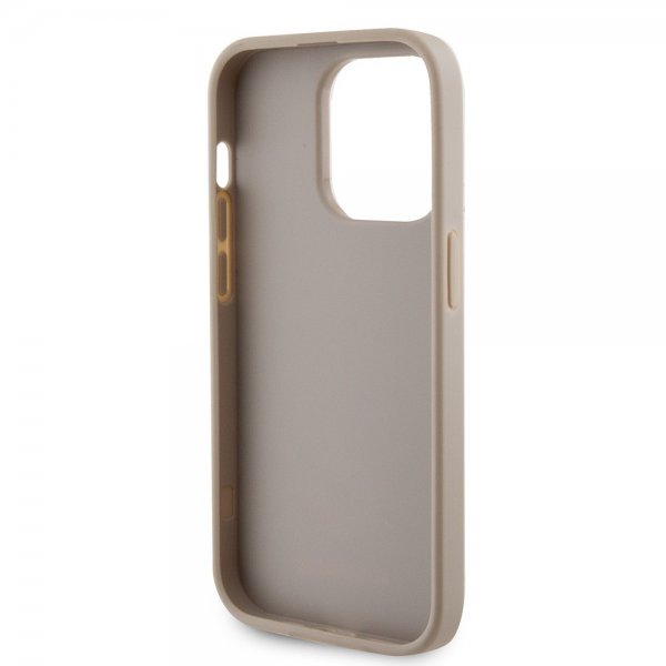 Guess iPhone 15 Pro Deksel Metal Logo Strass Gull