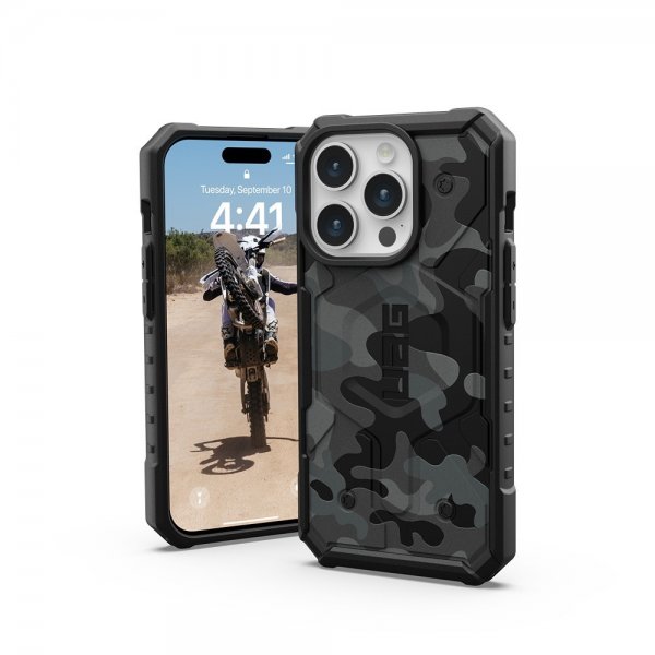 Urban Armor Gear (UAG) iPhone 15 Pro Deksel Pathfinder SE MagSafe Midnight Camo