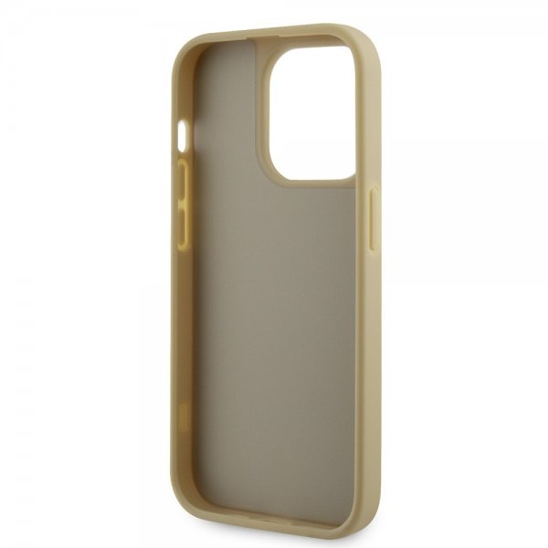 Guess iPhone 15 Pro Deksel Rhinestone Gull