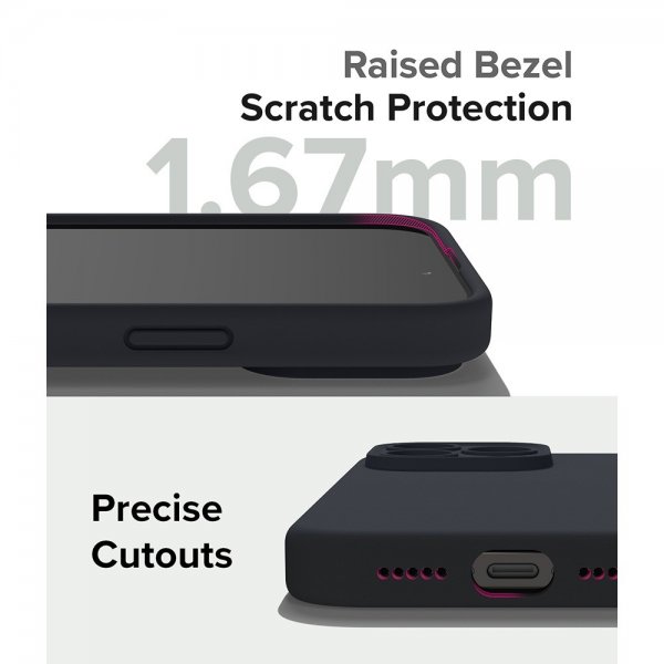 Ringke iPhone 15 Pro Deksel Silicone Magnetic Deep Blue