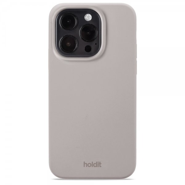 holdit iPhone 15 Pro Deksel Silikon Taupe