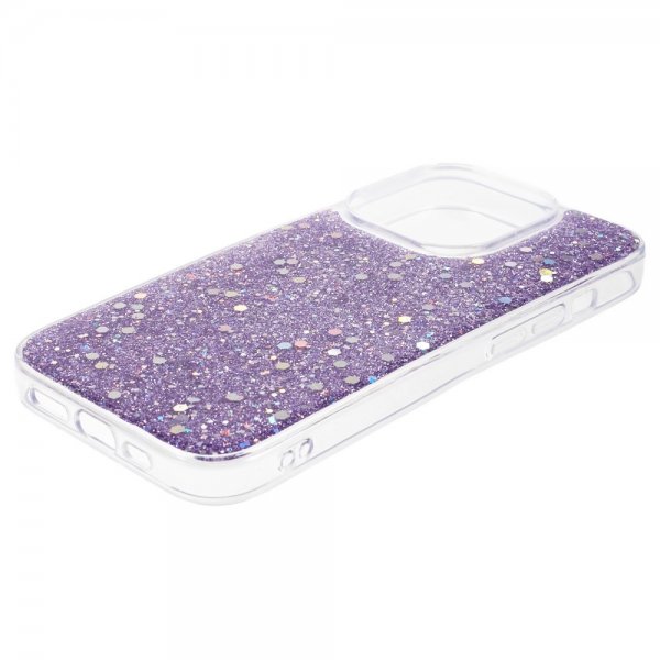 Nordic Covers iPhone 15 Pro Deksel Sparkle Series Lilac Purple
