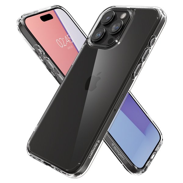 Spigen iPhone 15 Pro Deksel Ultra Hybrid Crystal Clear