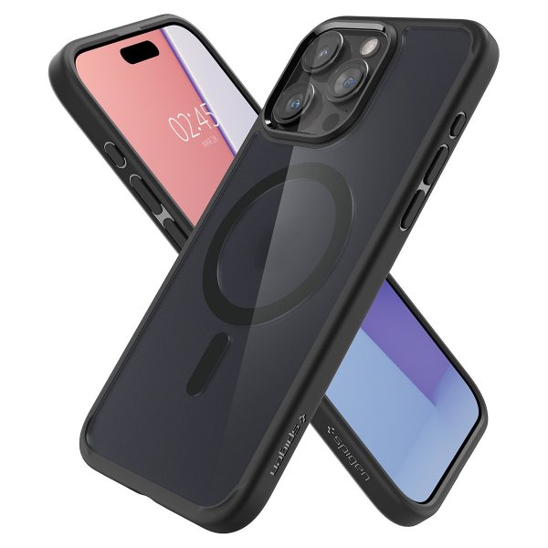 Spigen iPhone 15 Pro Deksel Ultra Hybrid MagFit Frost Black