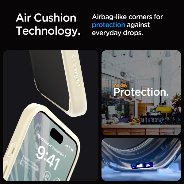 Spigen iPhone 15 Pro Deksel Ultra Hybrid Mute Beige