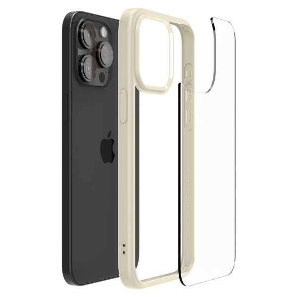 Spigen iPhone 15 Pro Deksel Ultra Hybrid Mute Beige