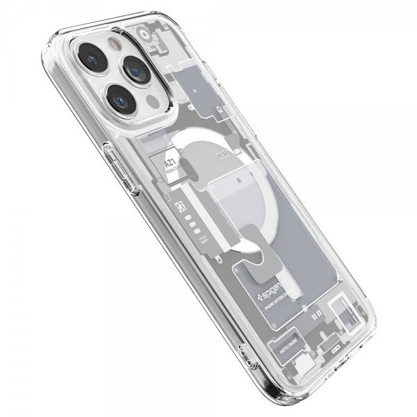 Spigen iPhone 15 Pro Deksel Ultra Hybrid Zero One MagFit Hvit