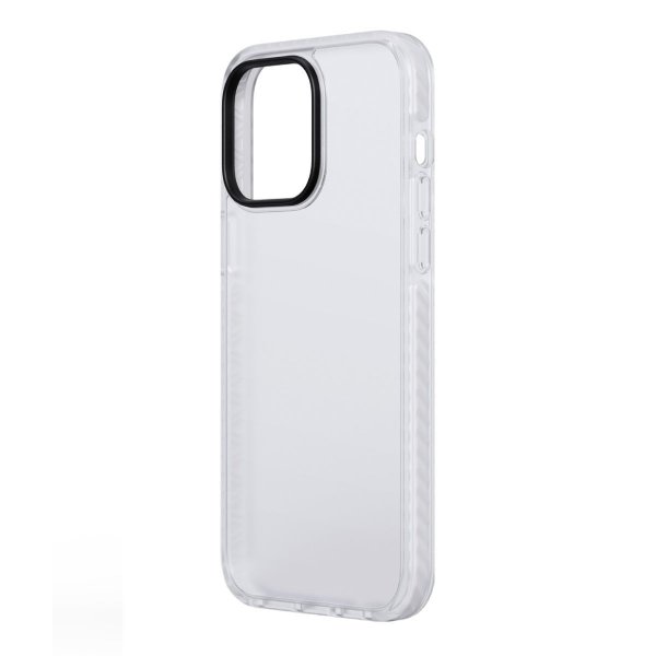 iPhone 15 Pro Deksel Støtsikker TPU Hvit