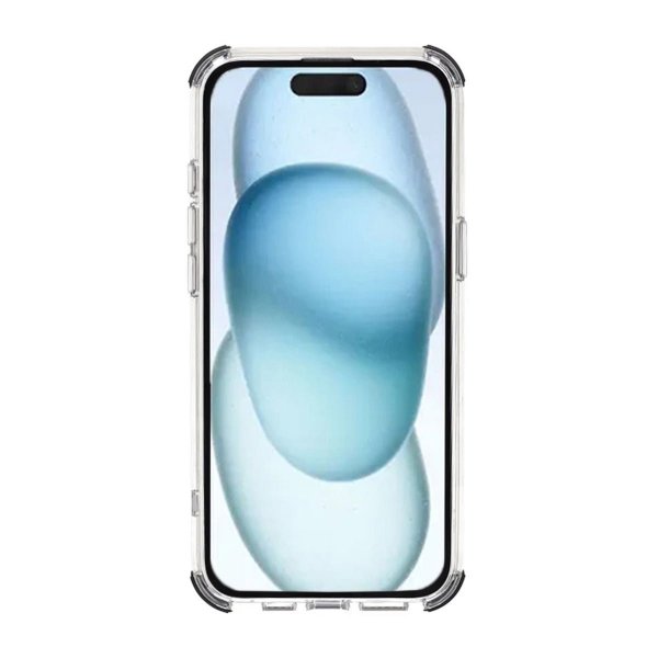 Rvelon iPhone 15 Deksel Forsterkede hjørner Grå