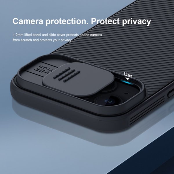 Nillkin iPhone 15 Deksel CamShield Blå