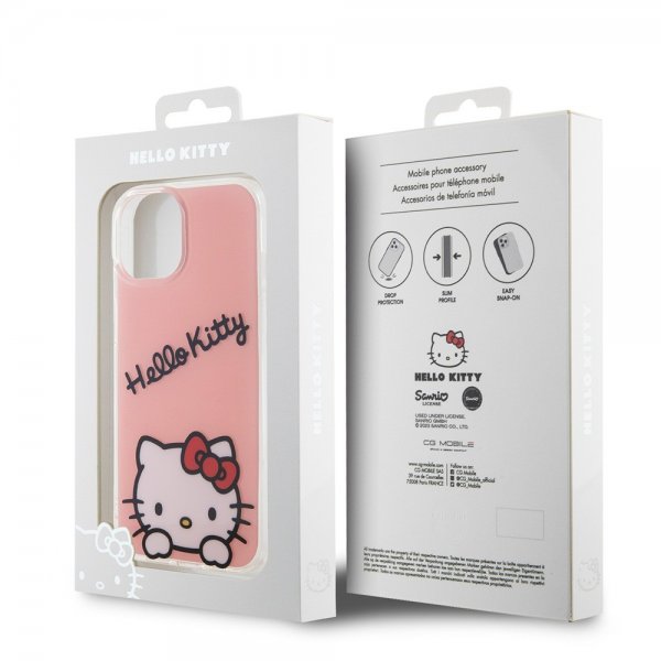 Hello Kitty iPhone 15 Deksel Daydreaming Crossbody Rosa