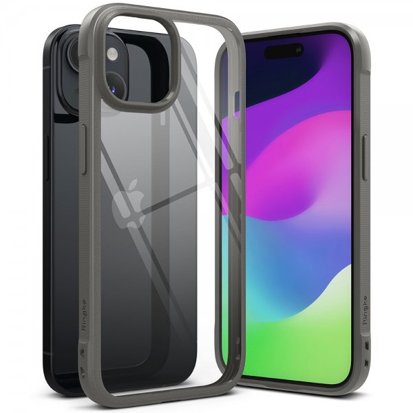 Ringke iPhone 15 Deksel Fusion Bold Grå