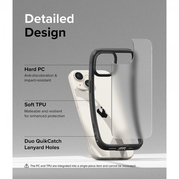 Ringke iPhone 15 Deksel Fusion Bold Matte Black
