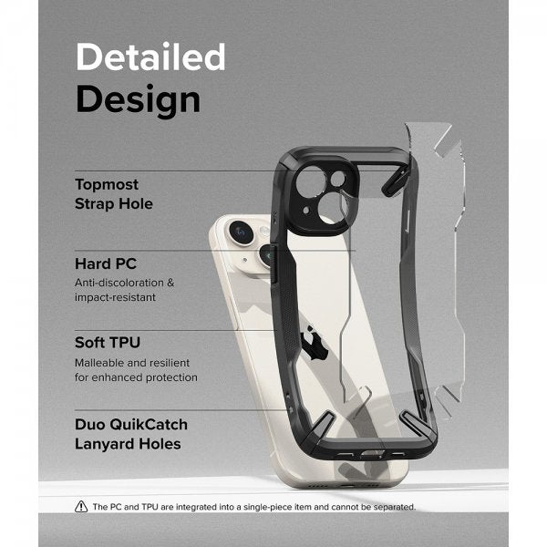 Ringke iPhone 15 Deksel Fusion X Svart