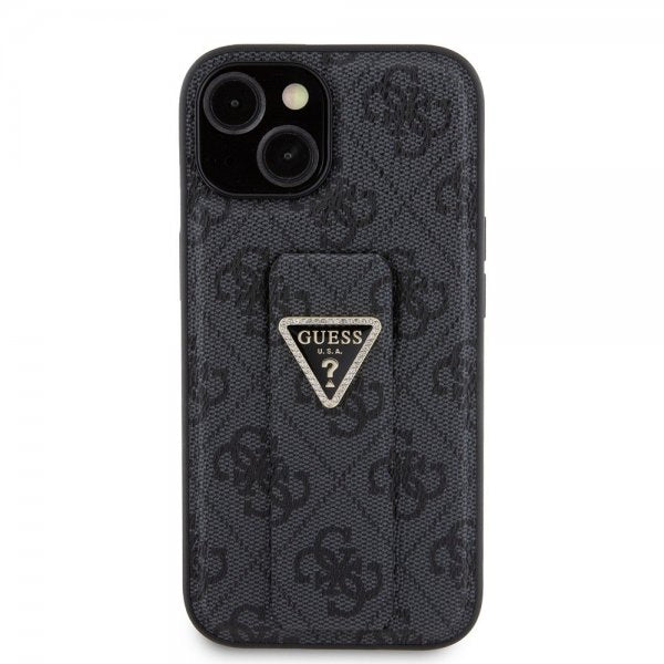 Guess iPhone 15 Deksel Grip Stand Function Svart