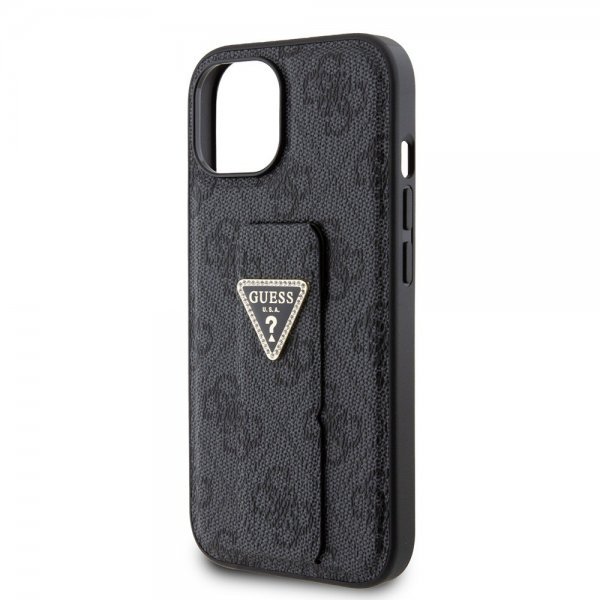 Guess iPhone 15 Deksel Grip Stand Function Svart