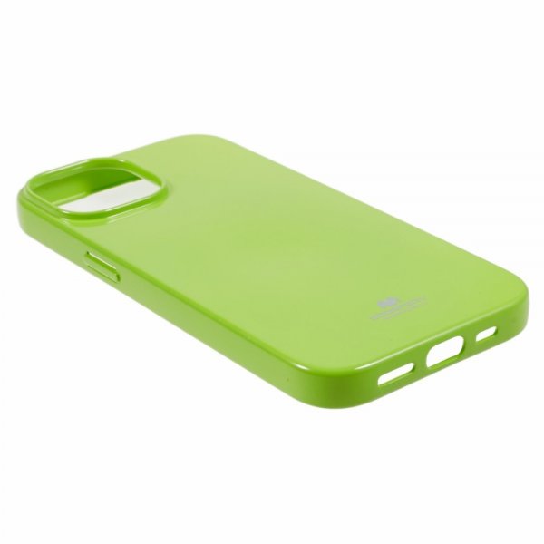 Mercury iPhone 15 Deksel Jelly Glitter Grønn